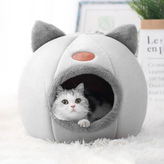 Cama cueva para gatos y perros pequeños