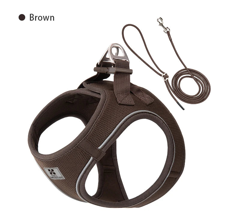 Arnés y Correa para Perros y Gatos – Ajustable, Reflectante y Cómodo