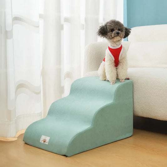 Escalera para mascotas – Espuma Viscoelástica, Funda Lavable